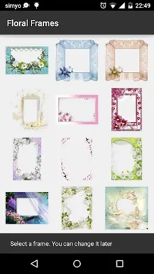 Floral photo Frames android App screenshot 5